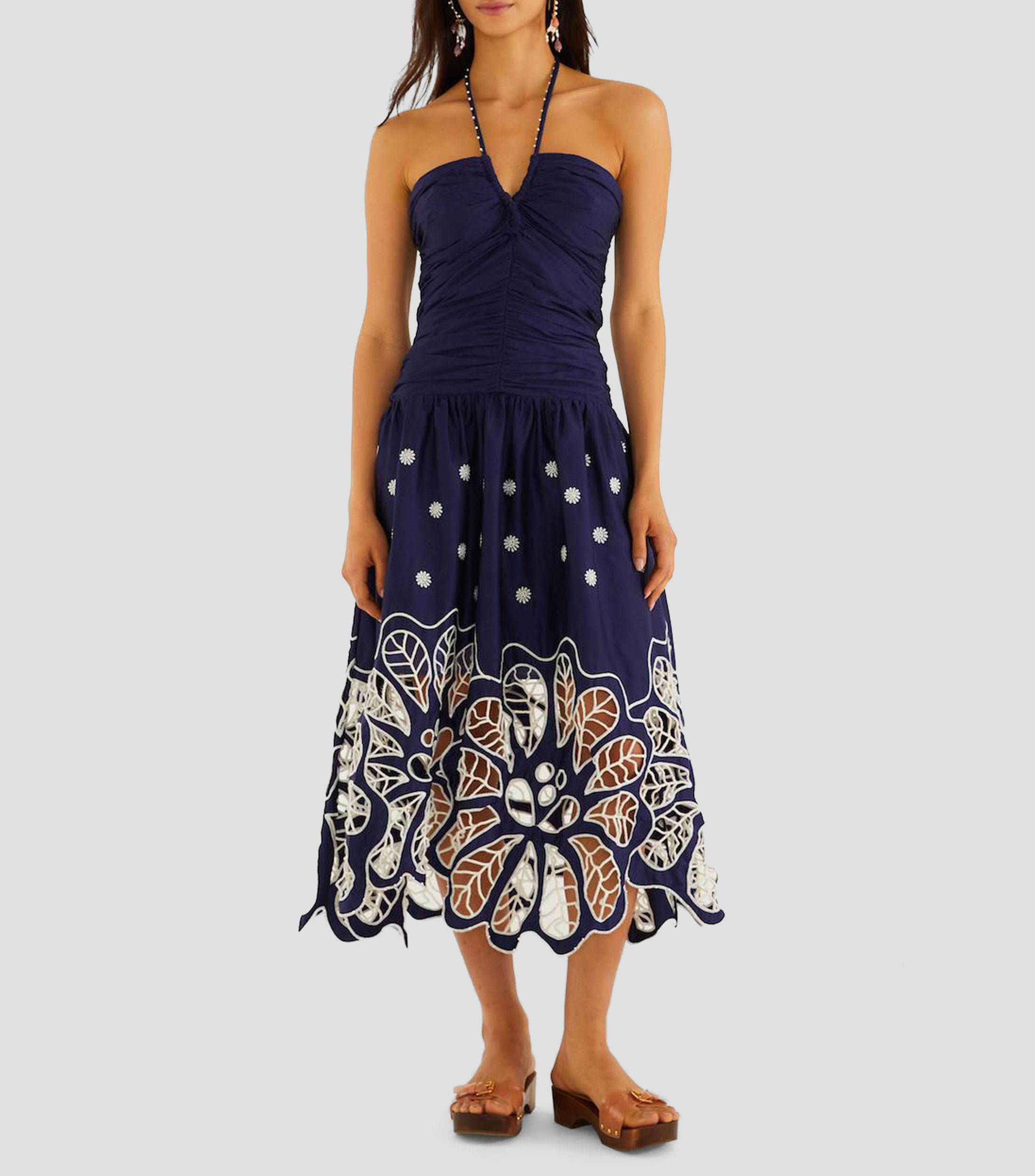 Vestido largo estampado Richilieur Mujer